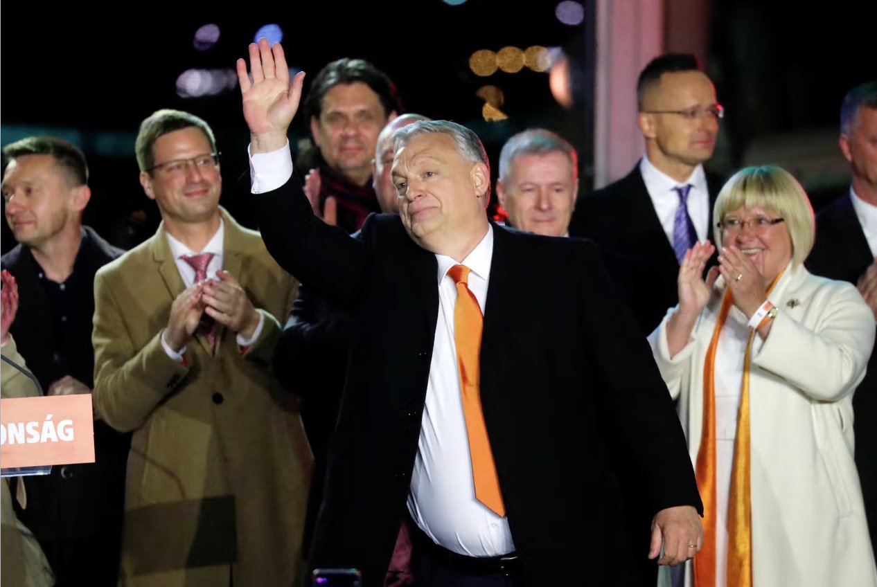 匈牙利总理维克托·奥尔班在开始连续第四个任期