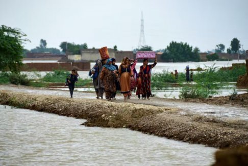 巴基斯坦洪水俾路支省的通讯线路中断