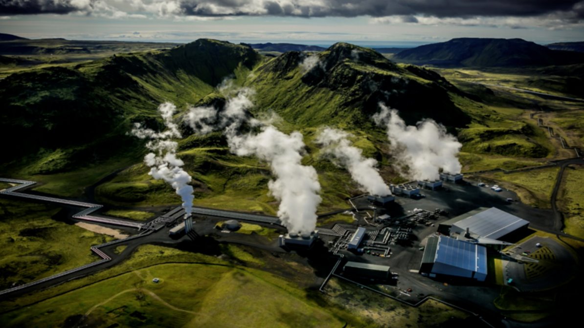 冰岛的 Hellisheiði 地热发电厂是一个将二氧化碳固定为碳酸盐岩的试点项目的所在地