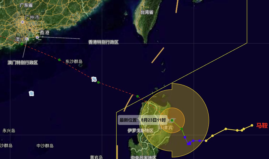 台风“马鞍”或正面登陆广东