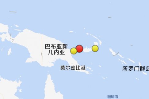 巴布亚新几内亚新不列颠地区发生6级地震