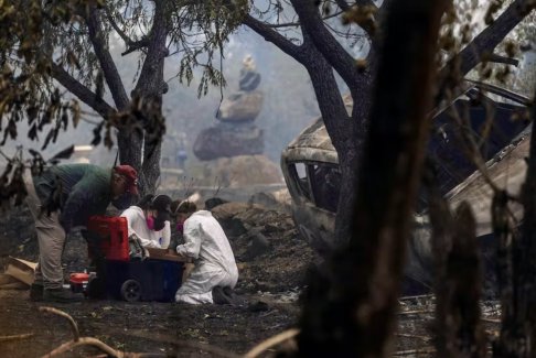 加州野火促使数千居民撤离