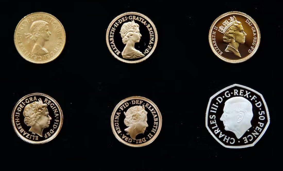 英国新发行的印有查尔斯国王肖像的硬币揭晓