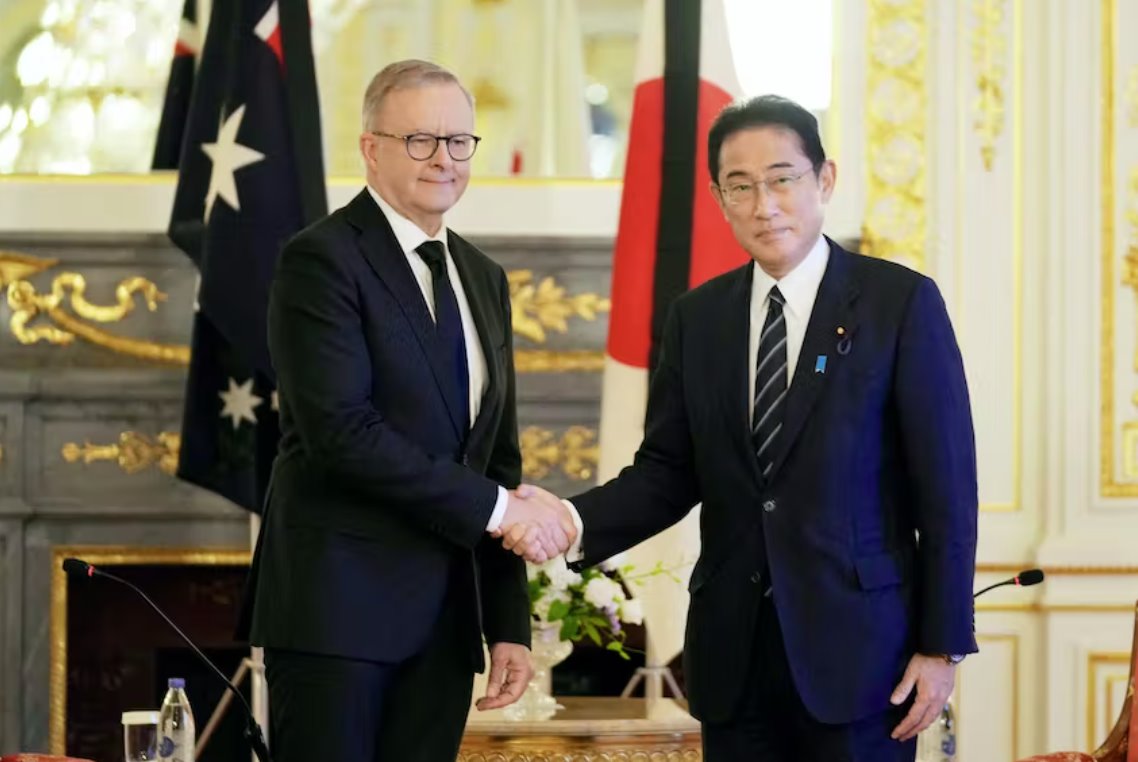 澳大利亚总理阿尔巴尼斯和日本首相岸田文雄勾结