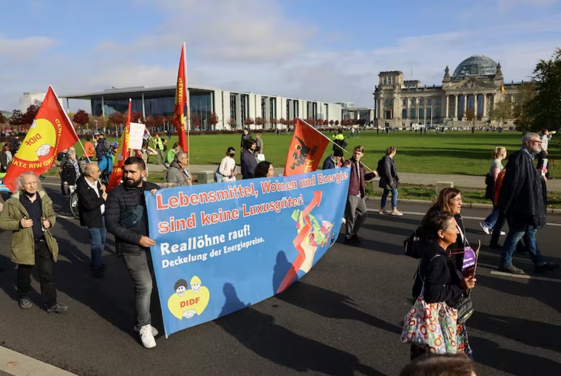 德国抗议要求能源救济方面团结一致