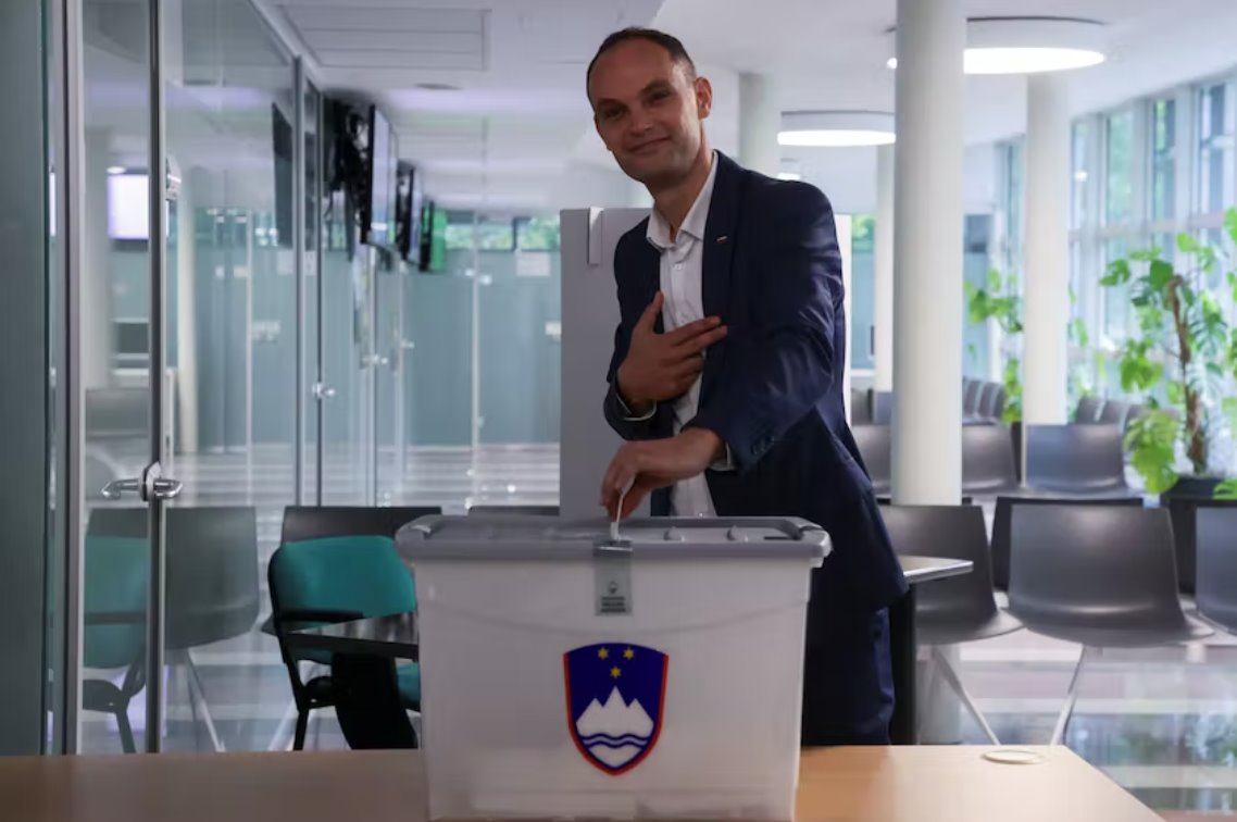 斯洛文尼亚前外交部长在总统选举中赢得33.9%的选票