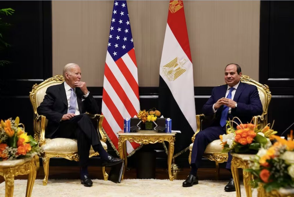 美国总统拜登赞扬埃及在乌克兰和加沙问题上的立场