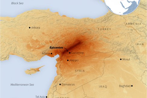 土耳其和叙利亚发生地震 美国部署救灾小组