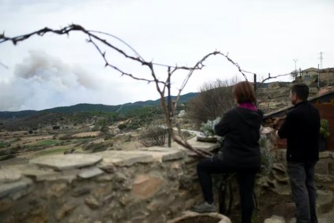 西班牙今年第一场野火摧毁了3000公顷土地