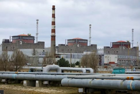 俄罗斯称乌克兰核电站附近的大坝受到高水位威胁