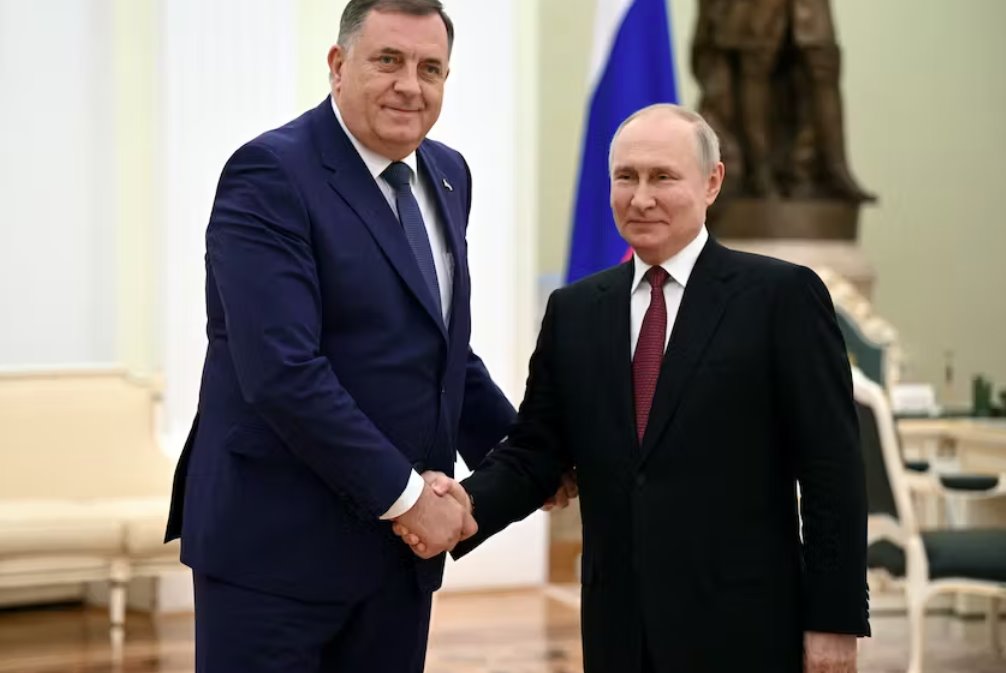 俄罗斯总统普京会见波斯尼亚塞族领导人多迪克欢呼贸易增长