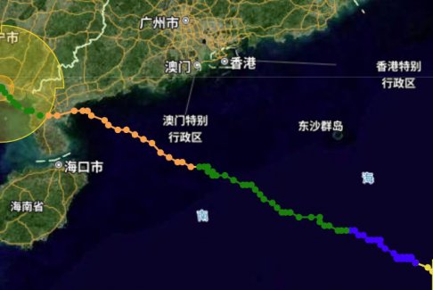 台风泰利三次登陆广西北海市