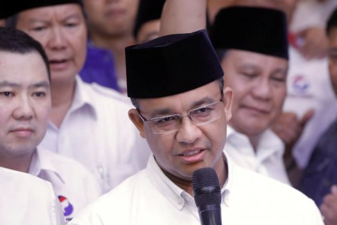 前雅加达州长登记成为印度尼西亚总统候选人