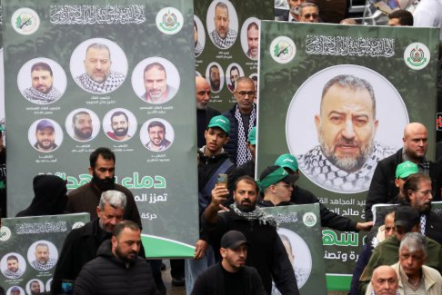 被杀的哈马斯副总司令被埋葬在贝鲁特的巴勒斯坦营