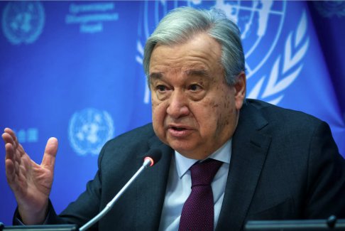 联合国秘书长谴责俄罗斯在被占领的乌克兰地区举行