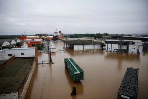 巴西南里奥格兰德州可能出现创纪录水平的洪水