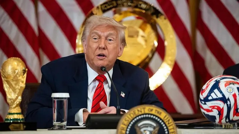 特朗普总统在2026年世界杯特别工作组第一次会议上发表讲话