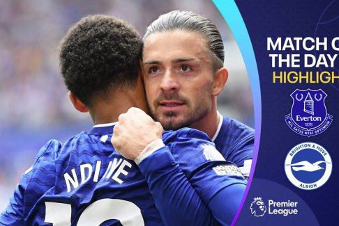 英超联赛埃弗顿2-0布莱顿