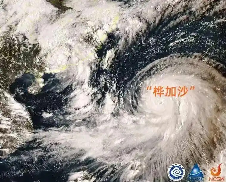 台风桦加沙对广东省、台湾省造成重大灾害