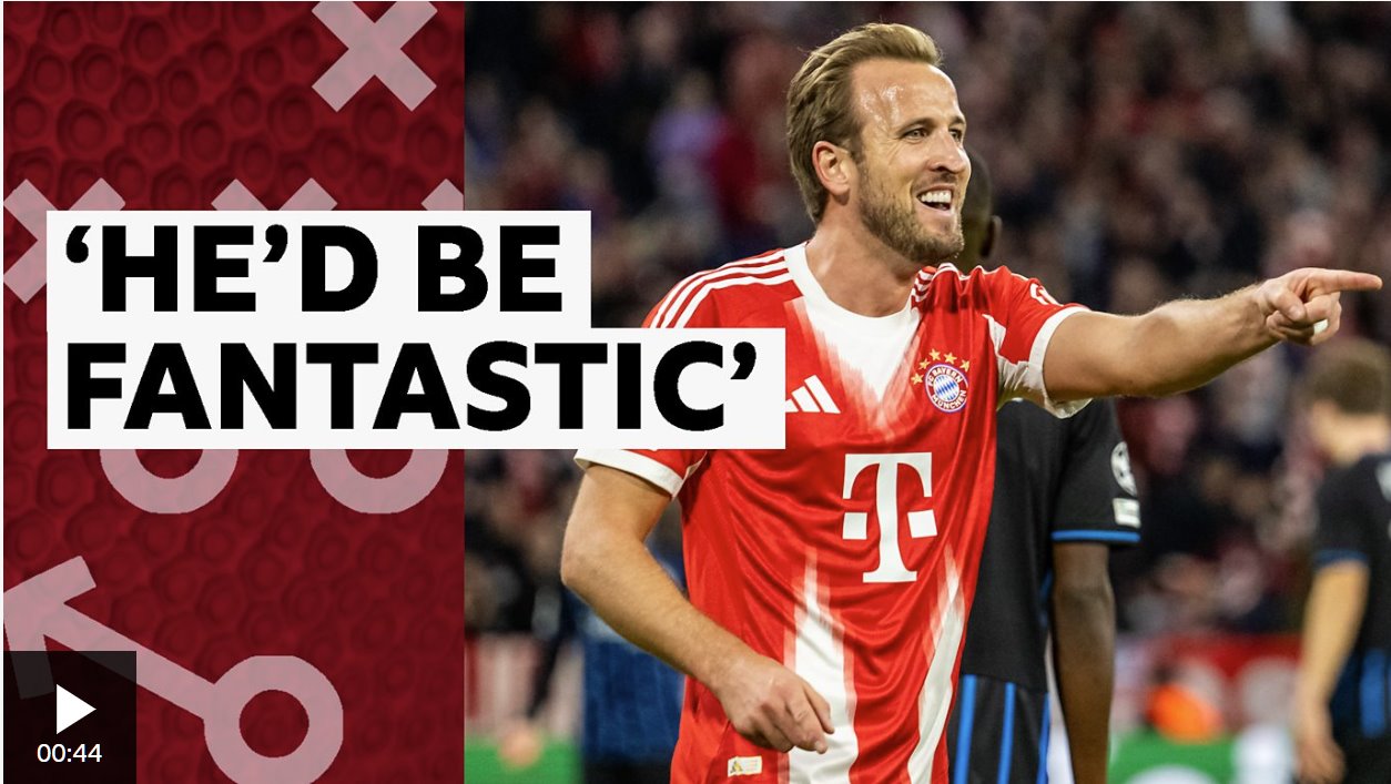 哈里·凯恩是NFL的忠实球迷，并表示有兴趣成为一名踢球手。