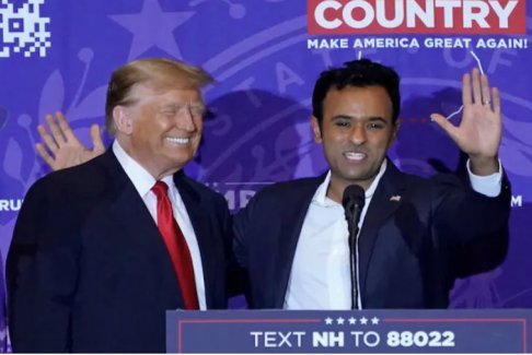 特朗普力挺维韦克·拉马斯瓦米竞选俄亥俄州州长