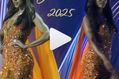 牙买加小姐在环球小姐走秀时从舞台上摔落 被担架抬