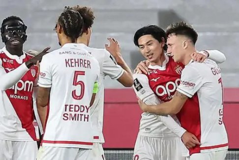 法甲联赛摩纳哥1-0巴黎圣日耳曼