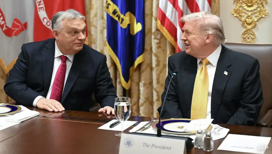 美国总统唐纳德·特朗普和匈牙利总理维克托·欧尔班周五在白宫举行会晤