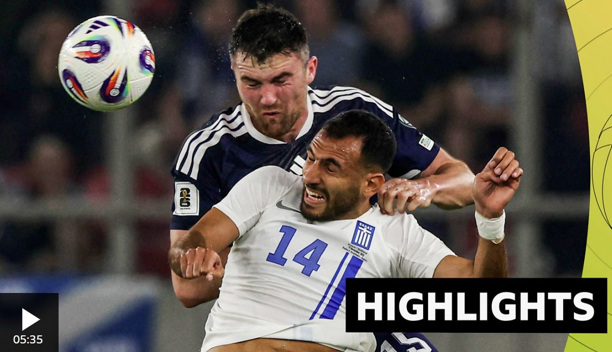 苏格兰对希腊精彩集锦