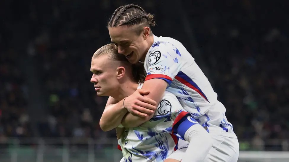 埃尔林·哈兰德追平了罗伯特·莱万多夫斯基在单届世界杯欧洲区预选赛中攻入16球的纪录