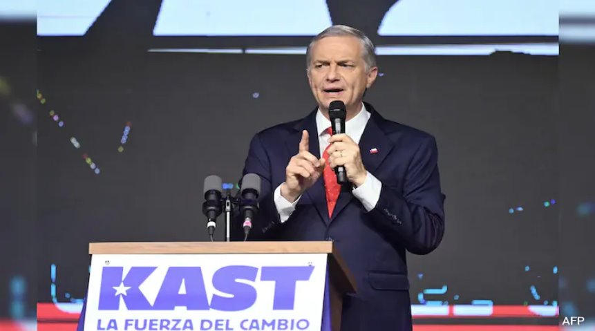 在周日举行的总统选举首轮投票中，卡斯特的得票率仅次于领先的左翼候选人珍妮特·哈拉。