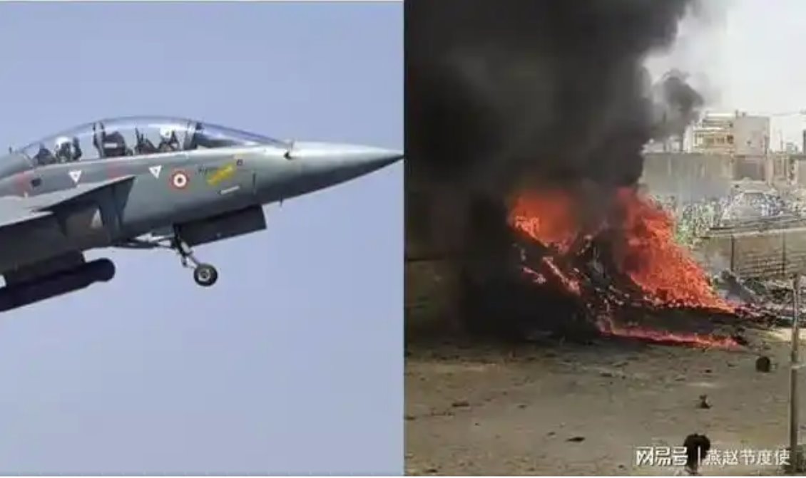 印度国产光辉战机在迪拜航展坠毁