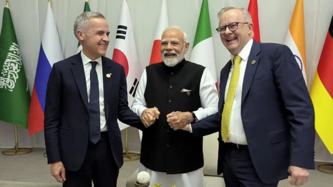 莫迪宣布与澳大利亚和加拿大建立新的三边伙伴关系