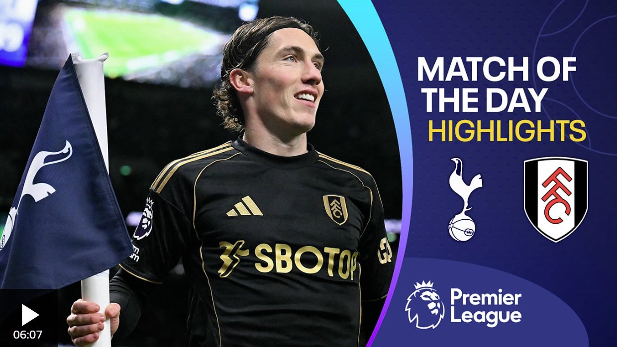 富勒姆开局强势,击败托特纳姆热刺,给弗兰克施加更大压力。