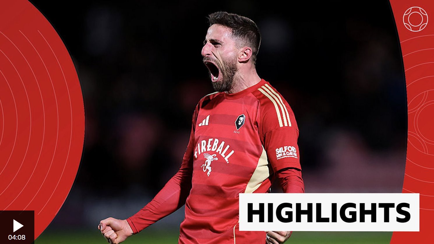 博里尼进球，索尔福德在足总杯中击败莱顿东方