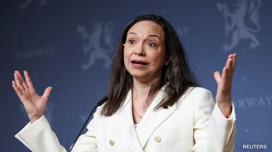 马查多当时正试图抵达奥斯陆领取她的诺贝尔和平奖