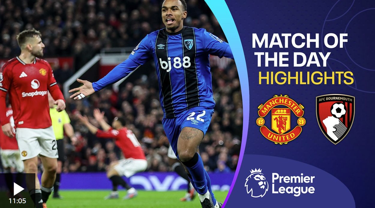 曼联4-4伯恩茅斯