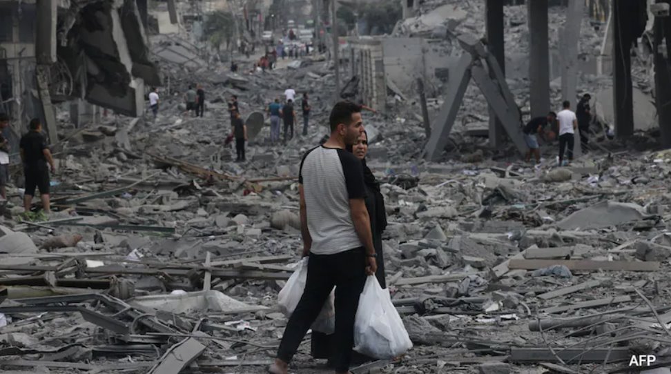 加沙地带近80%的建筑物在战争中被摧毁或损坏