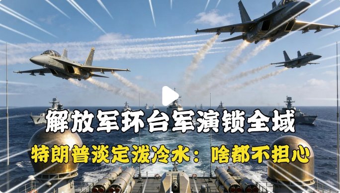 特朗普称不担心解放军绕台军演