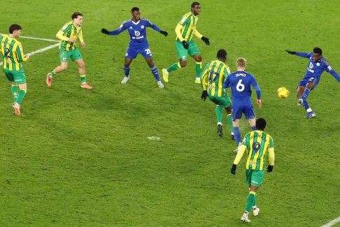 英冠联赛莱斯特城2-1西布罗姆维奇