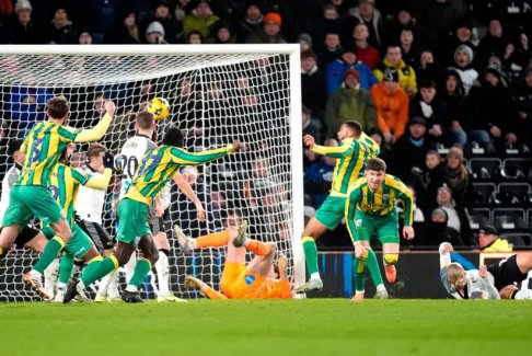 英冠德比郡1-1西布罗姆维奇