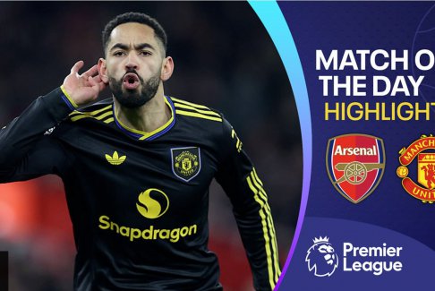 英超联赛阿森纳2-3曼联