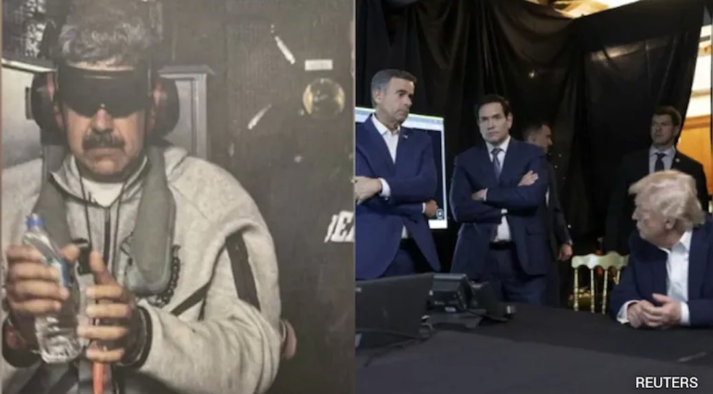 唐纳德·特朗普分享了一张尼古拉斯·马杜罗被捕后的照片