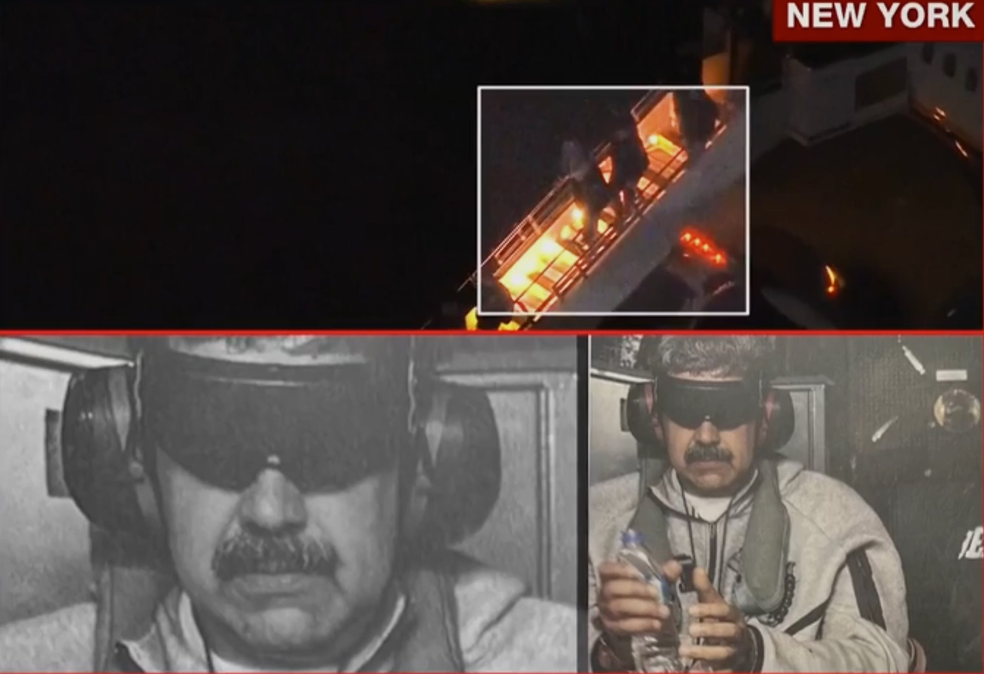 载有马杜罗的飞机抵达美国纽约