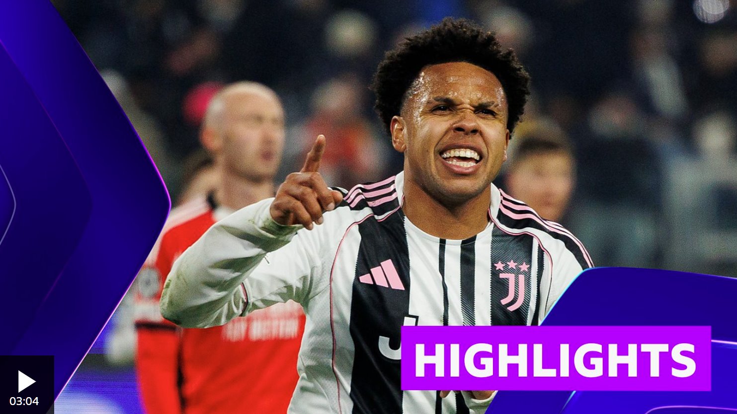 下半场的进球确保了尤文图斯在欧冠联赛中的晋级