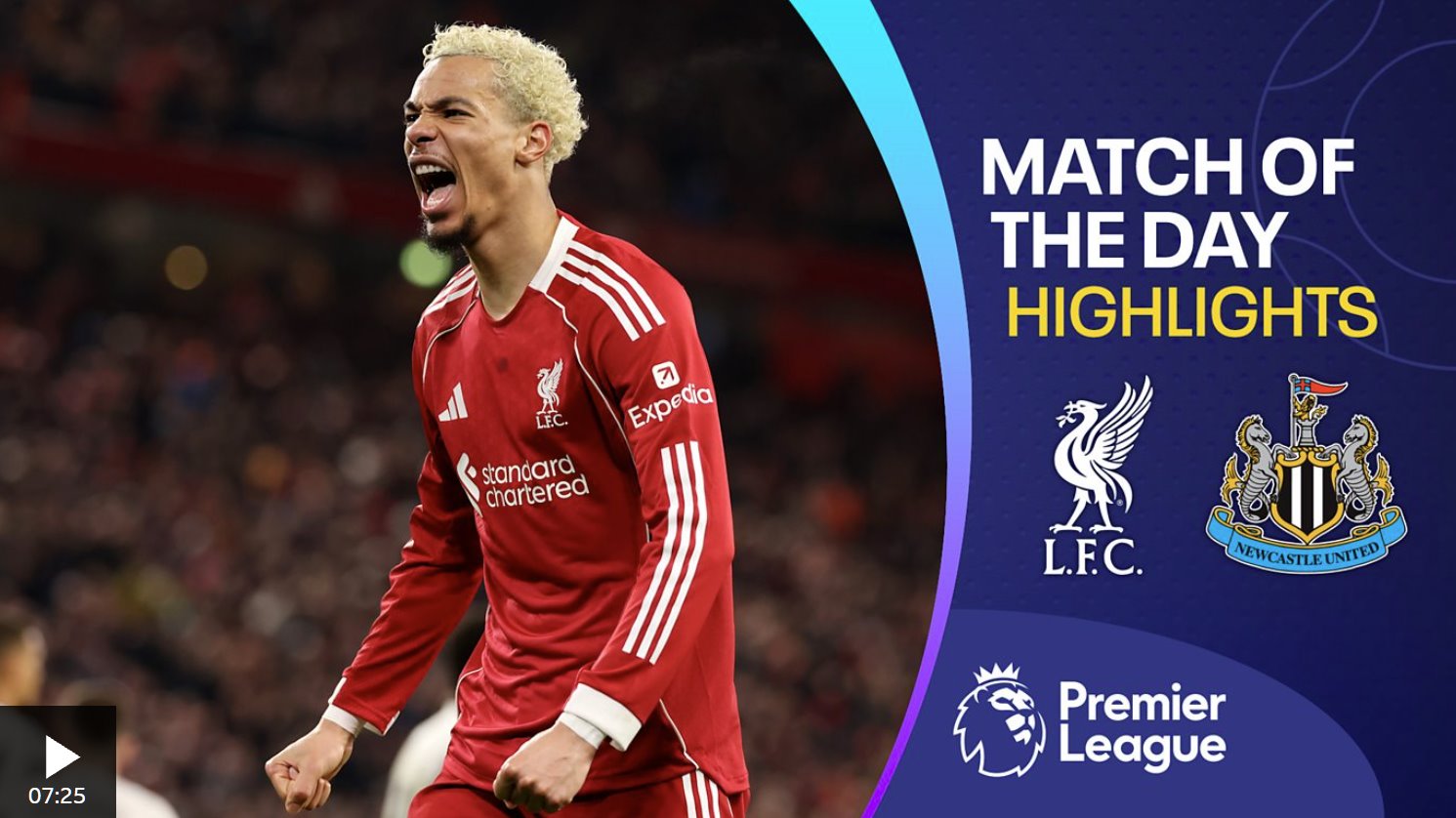 埃基蒂克梅开二度，帮助利物浦轻松战胜纽卡斯尔联