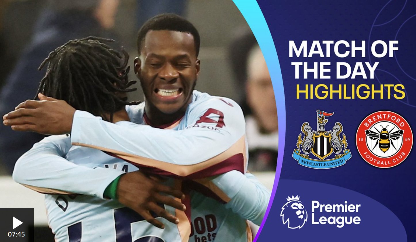 奥塔拉在比赛尾声阶段破门得分，帮助布伦特福德在五球大战中以3-2战胜纽卡斯尔。