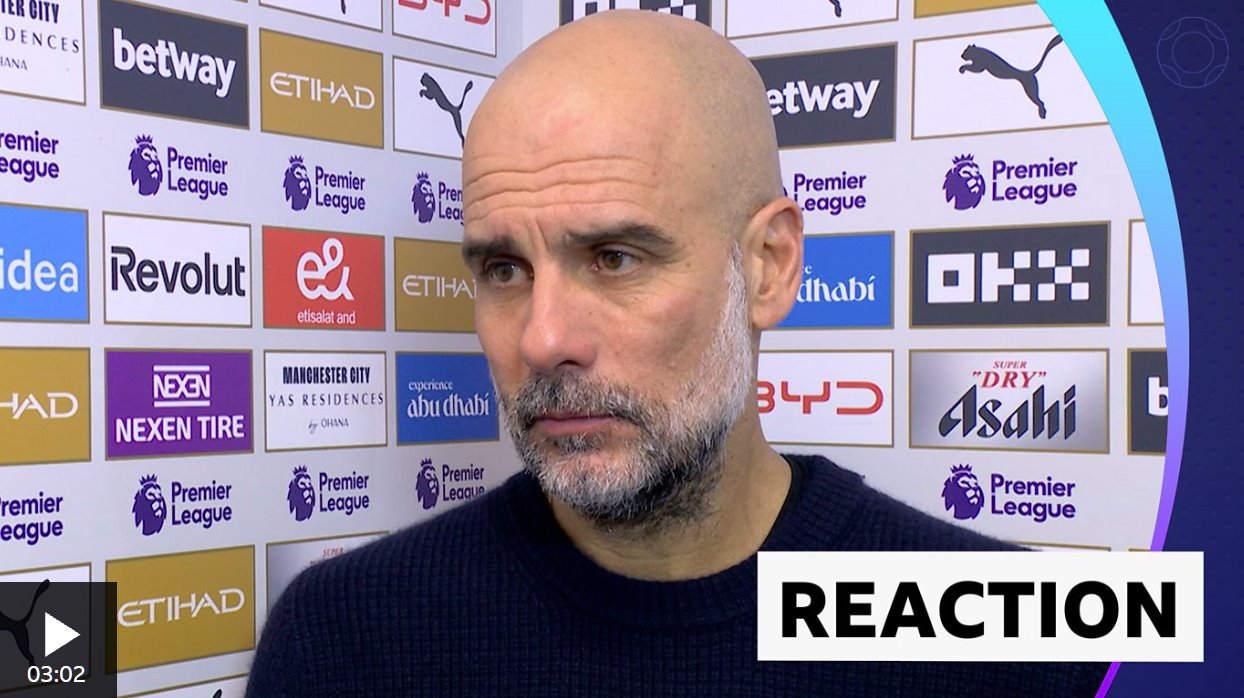 瓜迪奥拉告诉球队喝鸡尾酒放松一下,因为曼城正向阿森纳施加压力。