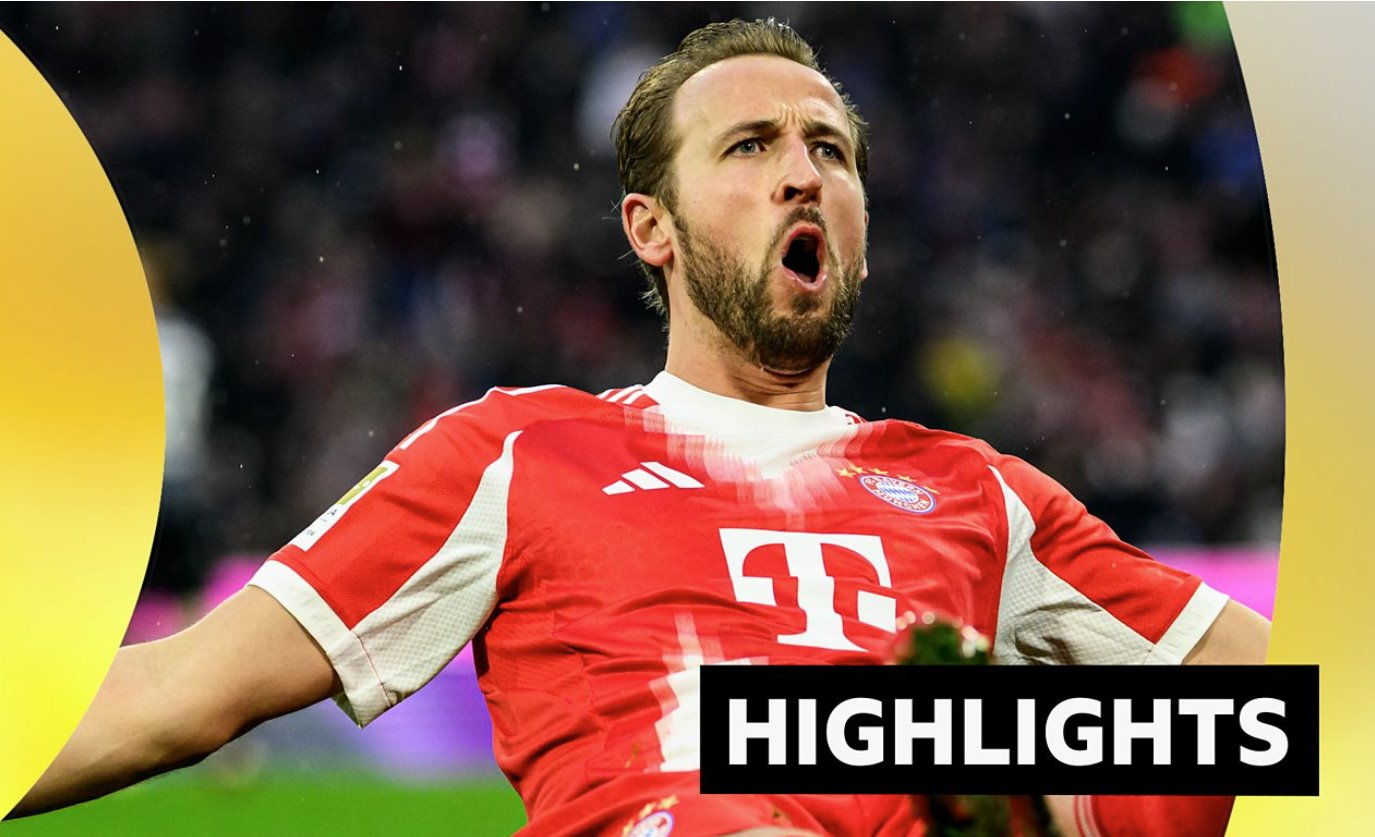 凯恩梅开二度，扩大拜仁在德甲联赛中的领先优势。