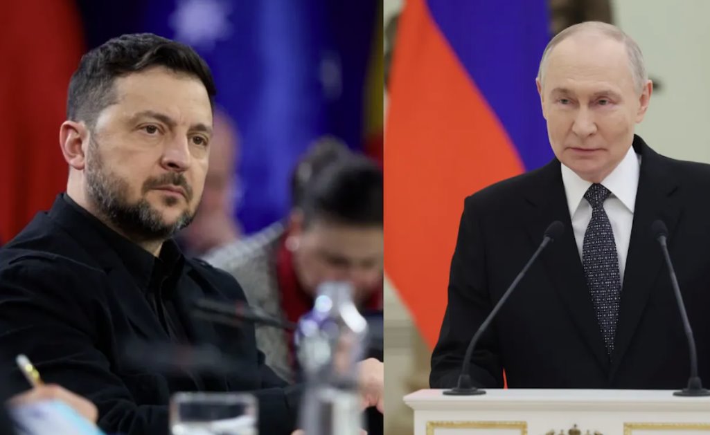 2026年,弗拉基米尔·泽连斯基和弗拉基米尔·普京。